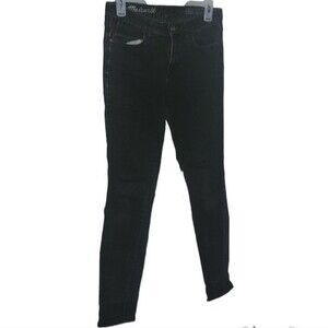 Madewell Black High Riser Denim Skinny Jeans 27 x 32 Basic Staple Classic
